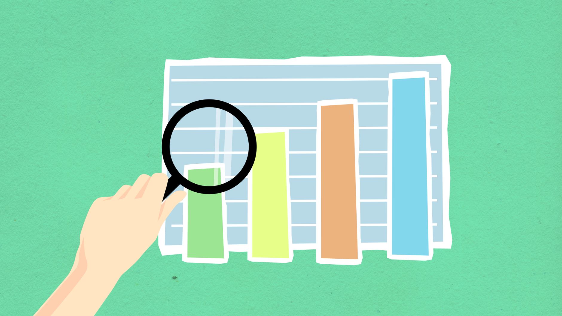PPC vs SEO for Lead Generation: When to Pay vs When to Build 1 From above of decorative cardboard appliques of human hand with magnifying glass above diagram on green background