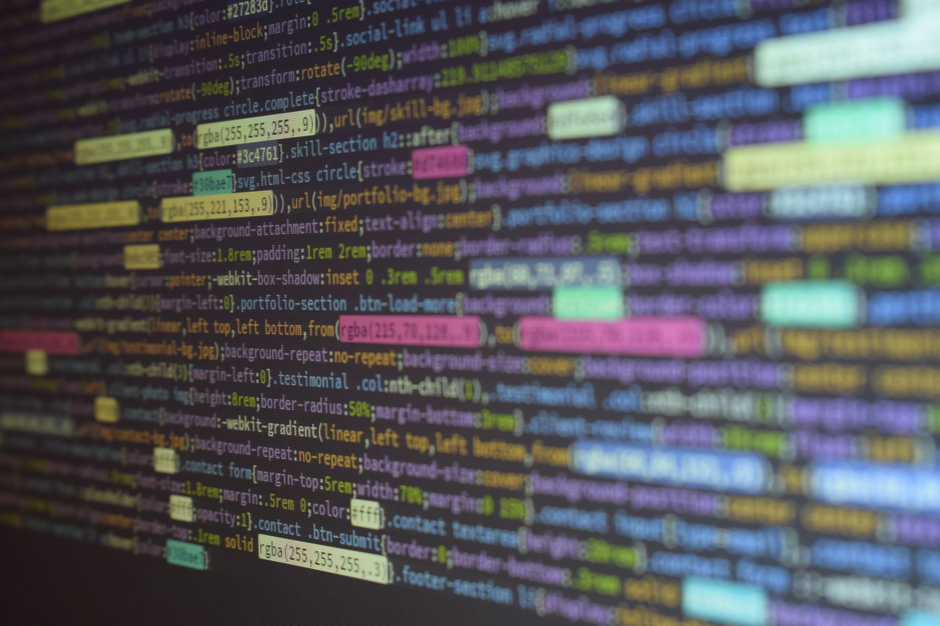 Technical SEO Checklist: Fixes That Protect Rankings and Leads 1 Close-up of colorful source code on a monitor, showcasing programming and technology concepts.